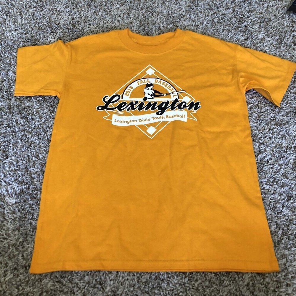 2018 lexington Dixie Youth baseball t shirt size large Short Sleeve Cotton